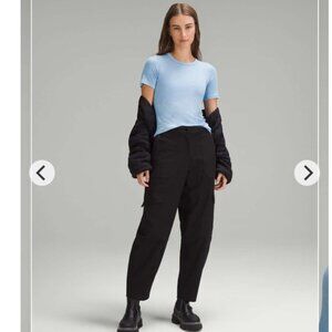 Lululemon Hold Tight Short-Sleeve Shirt Woman 8 Aero Blue Lightweight Comfy 2024